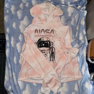 Nasa pink tie dye hoodie